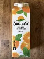 Mängden socker i Appelsin med fruktkjøtt