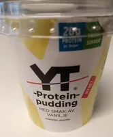Mängden socker i YT proteinpudding m smak av vanilje