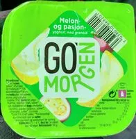 Mängden socker i Go'morgen Melon- og pasjon- yoghurt med granola