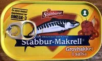 Mängden socker i Stabbur-Makrell Grovhakket i salsa
