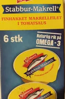 Mängden socker i Makrell Porsjon 22Gx6