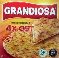 Mängden socker i 4x ost