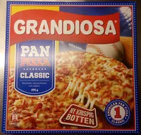 Mängden socker i Grandiosa Pan Pizza Classic