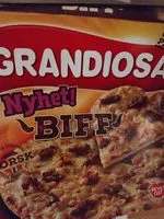 Mängden socker i Grandiosa biff pizza