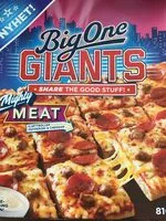 Mängden socker i Big One giants kjøttboller, pepperoni og cheddar