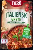 Mängden socker i TORO Italiensk Gryte