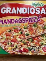 Mängden socker i Mandagspizza cherrytomat og tre oster