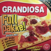 Mängden socker i Grandiosa Full pakke