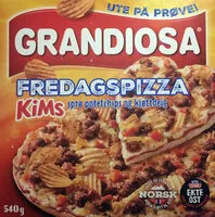 Mängden socker i Fredagspizza sprø potetchips og kjøttdeig