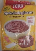 Mängden socker i Sjokoladeglasur til langpanne