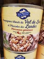 Mängden socker i Champignons blonds émincés du Val de Loire