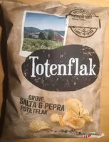 Mängden socker i Totenflak - Grove, salta & pepra potetflak