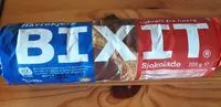 Mängden socker i Bixit sjokolade
