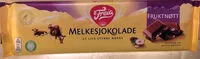 Mängden socker i Melkesjokolade Fruktnøtt