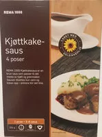 Mängden socker i Kjøttkakesaus