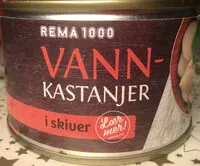 Mängden socker i Vannkastanjer i skiver