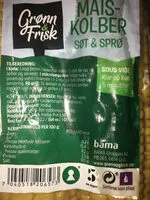 Mängden socker i Maiskolber Søt & Sprø