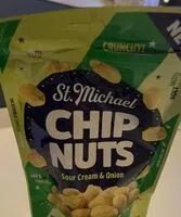 Mängden socker i Chip nuts - sour cream & onion