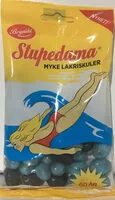Mängden socker i Stupedama myke lakriskuler