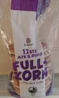Mängden socker i 12 stk Myk & Rund Fullkorn uten hele korn