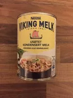 Mängden socker i Nestlé Viking Melk usøtet kondensert melk
