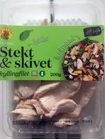 Mängden socker i Stekt og skivet kyllingfilet