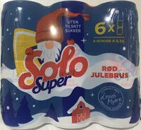 Mängden socker i Super Solo Rød Julebrus