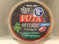 Mängden socker i Pizza intenso pizzasaus