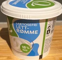 Mängden socker i Laktosefri lett-rømme