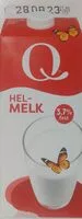 Mängden socker i Helmelk