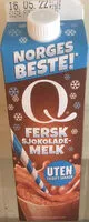 Mängden socker i Fersk Sjokolademelk Uten tilsatt sukker