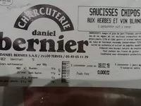 Mängden socker i Saucisses Chipos aux Herbes et Vin Blanc