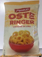 Mängden socker i Osteringer Cheddar og Chili