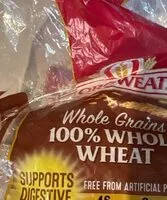 Mängden socker i 100% whole wheat bread