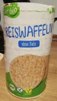 Mängden socker i Reiswaffeln ohne Salz