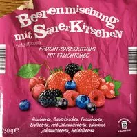 Mängden socker i Beerenmischung mit Sauerkirschen