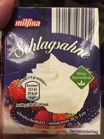 Mängden socker i Schlagsahne