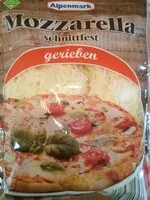 Mängden socker i Mozarella gerieben