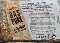 Mängden socker i Goldähren Das Pure Haferbrot