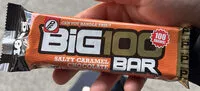 Mängden socker i Big100 Salt karamell protein barre