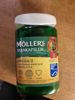 Mängden socker i Möller's trankapsler