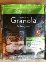 Mängden socker i Urkorn granola med puffet quinoa
