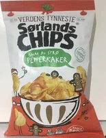 Mängden socker i Sørlands Chips Smak av sprø pepperkaker