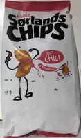 Mängden socker i Sørlands Chips Het Chili og Rømme
