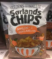 Mängden socker i Sørlands Chips Appelsin- & Sjokoladesmak