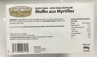 Mängden socker i Muffin aux myrtilles