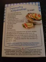 Mängden socker i Mors hjemmebakte gjær original