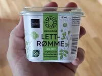 Mängden socker i Økologisk lettrømme