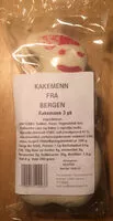 Mängden socker i Kakemann fra Bergen