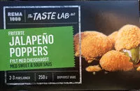 Mängden socker i Jalapeño Poppers